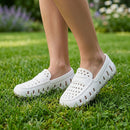 Kids Prodigy Bright White Harbor Mist Gray Loafers