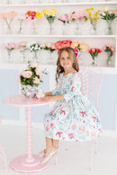 SALE Wonderland 3/4 Sleeve Pocket Twirl Dress