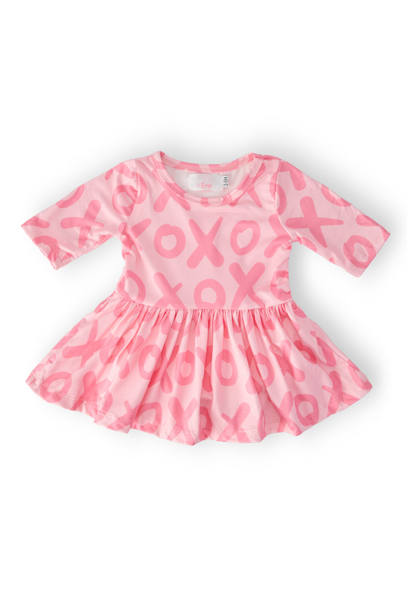 XOXO 3/4 Sleeve Twirl Bodysuit