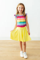 Yellow Twirl Skort