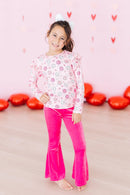 SALE You Make Me Happy L/S Ruffle Tee