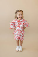 Shorts Set | Strawberry Gingham