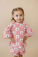 Shorts Set | Strawberry Gingham
