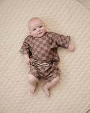 Shorts Set | Espresso Checkered