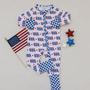 Bamboo Zip Romper  | USA