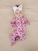 Bamboo Zip Romper | Cherry Bow