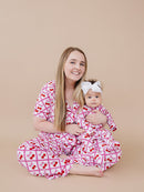 Bamboo Zip Romper | Cherry Bow