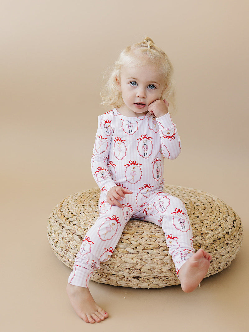 Bamboo Two Piece Set | Pink Nutcracker
