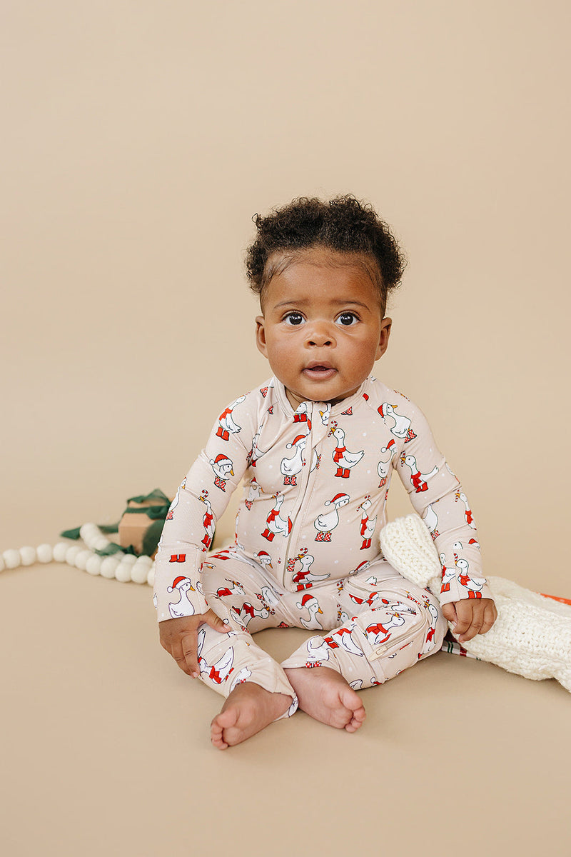 Bamboo Zip Romper | Merry Goose