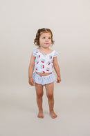 Two Piece Swimsuit | Blue Cherry