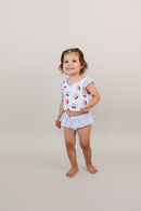Two Piece Swimsuit | Blue Cherry