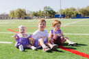 Boys Purple Tiger Smocked Jon Jon – LSU-Inspired Baby & Toddler Game Day Jon Jon | The Prissy Pelican Boutique Bossier City, LA