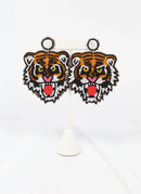 Fierce Tiger Embellished Earring