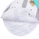 Baby Burp Cloth & Bib Combo: Fleur de Lis
