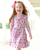 Abigail Twirl Dress | Girls Bamboo Twirl Dress | Boutique Dress | Bossier City, LA