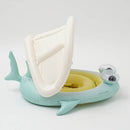 Sunnylife Baby Float Salty the Shark Blue-Lime – Infant Pool Float with Canopy & Head Support