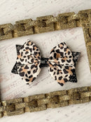 Animal Print & Glittery Bow