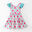 Apple Orchard Flutter Dress | Girls Apple Print Dress