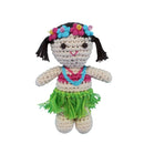 Hula Girl Hand Crochet Rattle
