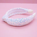 Kids Knot Headband - Rainbow Sequin Knotted Hair Accessories