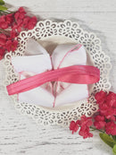 Birthday Cake Embroidered Moonstitch Bow Headband