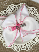 Birthday Cake Embroidered Moonstitch Hair Bow | Clip or Headband