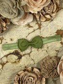 Bitty Scalloped Bow - Headband - 2.5"