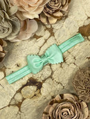 Bitty Scalloped Bow - Headband - 2.5"