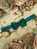 Bitty Scalloped Bow - Headband - 2.5"