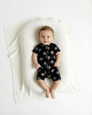 Bamboo Shorty Romper  | Palm Style Black
