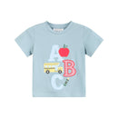 Blue ABC School Shirt and Shorts Set