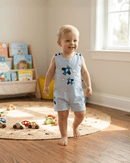 Blue Airplane Pockets Shortalls