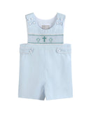 Blue Crosses Smocked Jon Jon