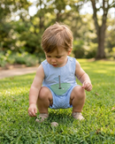 Blue Gingham Golf Hole Shortall