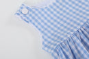 Blue Gingham Goose A Line Dress