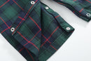 Blue, Green Red Plaid Christmas Santa Smocked Longall