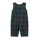 Blue, Green Red Plaid Christmas Santa Smocked Longall