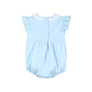 Blue Lil Sister Smocked Romper