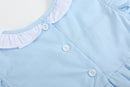 Blue Lil Sister Smocked Romper