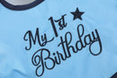Blue 'My 1st Birthday' Bib