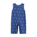 Blue Pumpkin Print Knit Smocked Longall