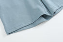 Blue Smocked ABC School Shirt and Shorts Set