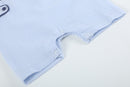 Blue Stripe Crawfish Smocked Shortalls