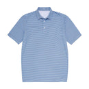 Kids Navy, Light Blue & White Stripe Polo – Classic Boys Performance Shirt