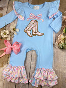 Boots & Bows Western Fall Infant Romper