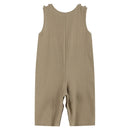Brown Construction Smocked Longalls