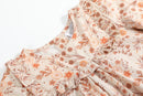 Brown Floral Tunic and Leggings Set