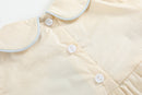Buttercream Yellow Whale Smocked Collared Romper