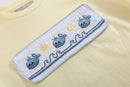 Buttercream Yellow Whale Smocked Shirt and Shorts Set