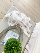 Aw, Shucks! Oyster Baby Muslin Swaddle Blanket